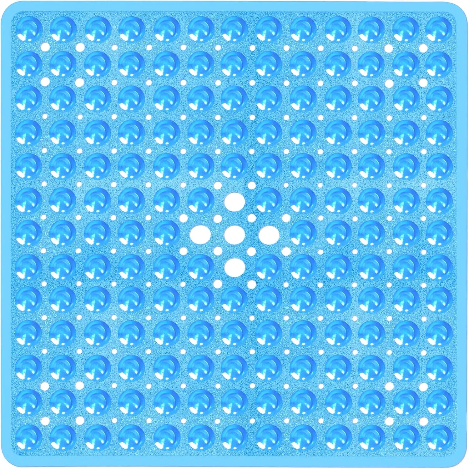 53x53cm Non Slip Shower Mat for Inside Shower Stall Mats for Bathroom Floor, Soft Bath Mat for Bathtubs with Big Suction Cups TAVEN System LLC