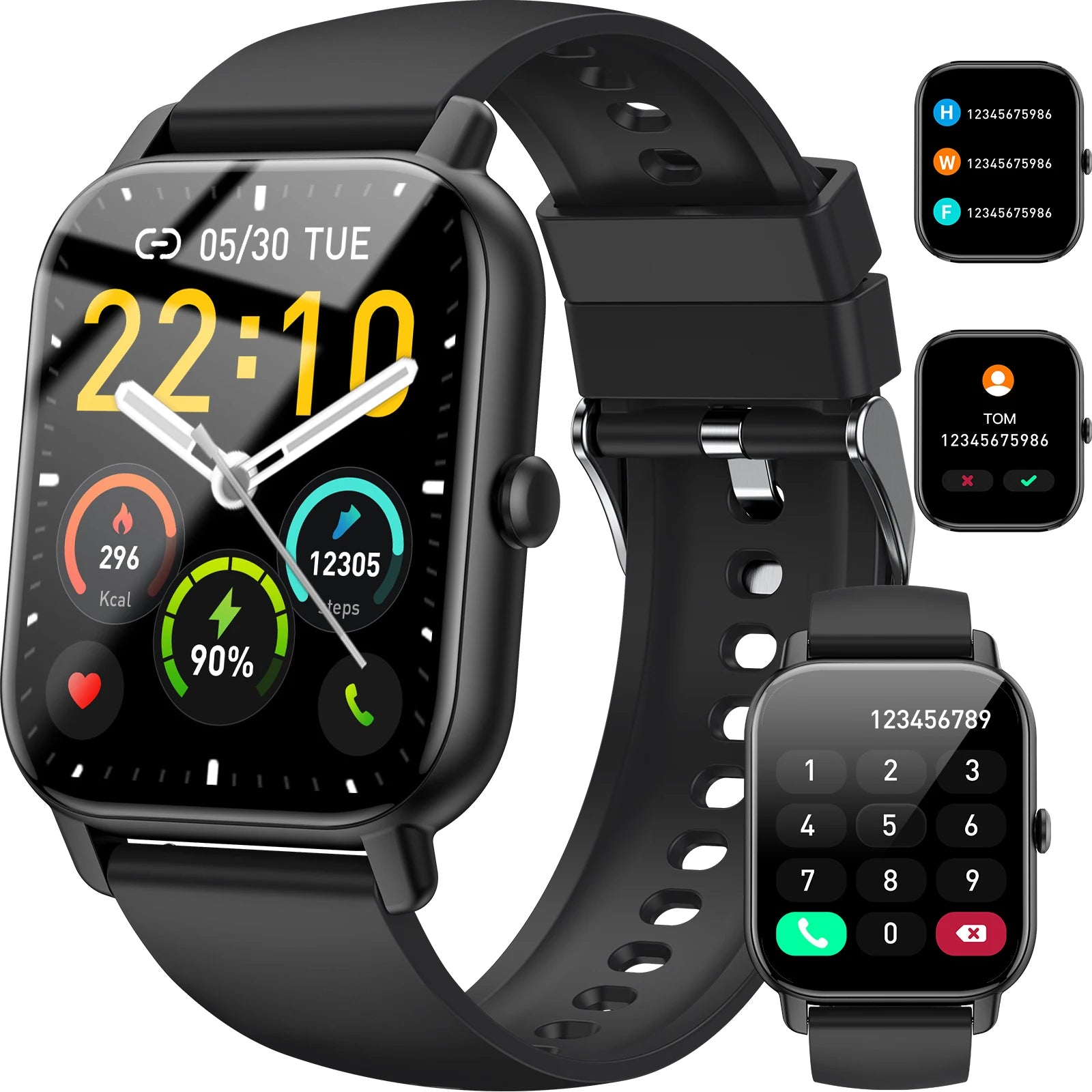 Jxrev Smart Watch, 1.85" Sports Watch for IP68 Waterproof, 110+ Sport Modes, Fitness Activity Tracker, Ultra Thin Watch. TAVEN System LLC