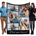 1pc Customized Blanket With Your Family Photo Warm Personalized Blankets for Lover Mom for Mothers' Day Fathers Bithday Gifts TAVEN System LLC