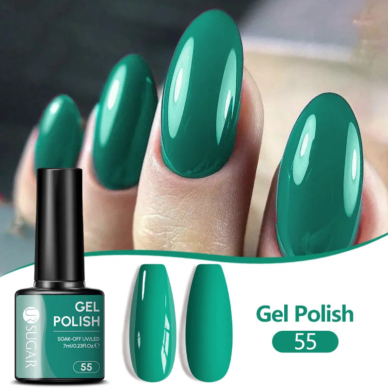 UR SUGAR 7ML Nail Gel Fresh Macaron 107 Colors All For Manicure Semi Permanent Soak Off LED UV Long-Lasting Nail Art Varnish TAVEN System LLC