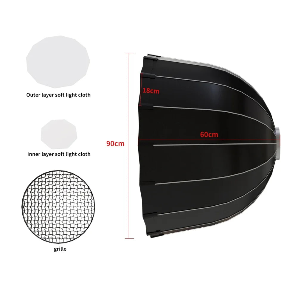 Bowens 135W LED Studio Light Kit with 2M Tripod Dimmable Lamp TAVEN System LLC