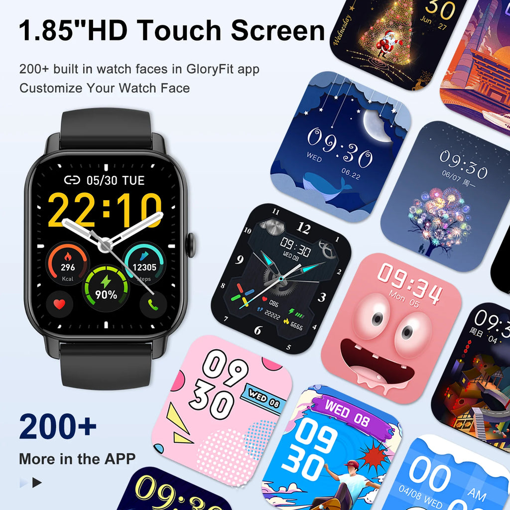 Jxrev Smart Watch, 1.85" Sports Watch for IP68 Waterproof, 110+ Sport Modes, Fitness Activity Tracker, Ultra Thin Watch. TAVEN System LLC