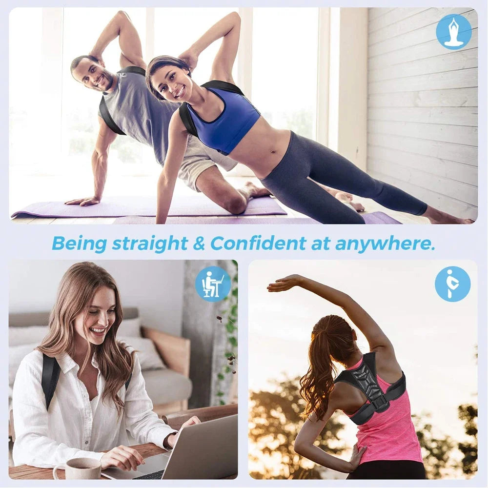 Adjustable Posture Corrector Preventing Humpback Protection Spine Pain Relief Correction Belt Women Men Back Shoulder Support TAVEN System LLC
