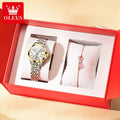 OLEVS 3620 Women Watch Luxury Brand Diamond Quartz Watch Fashion Automatic Calendar Waterproof Women Watch Bracelet Set Reloj TAVEN System LLC