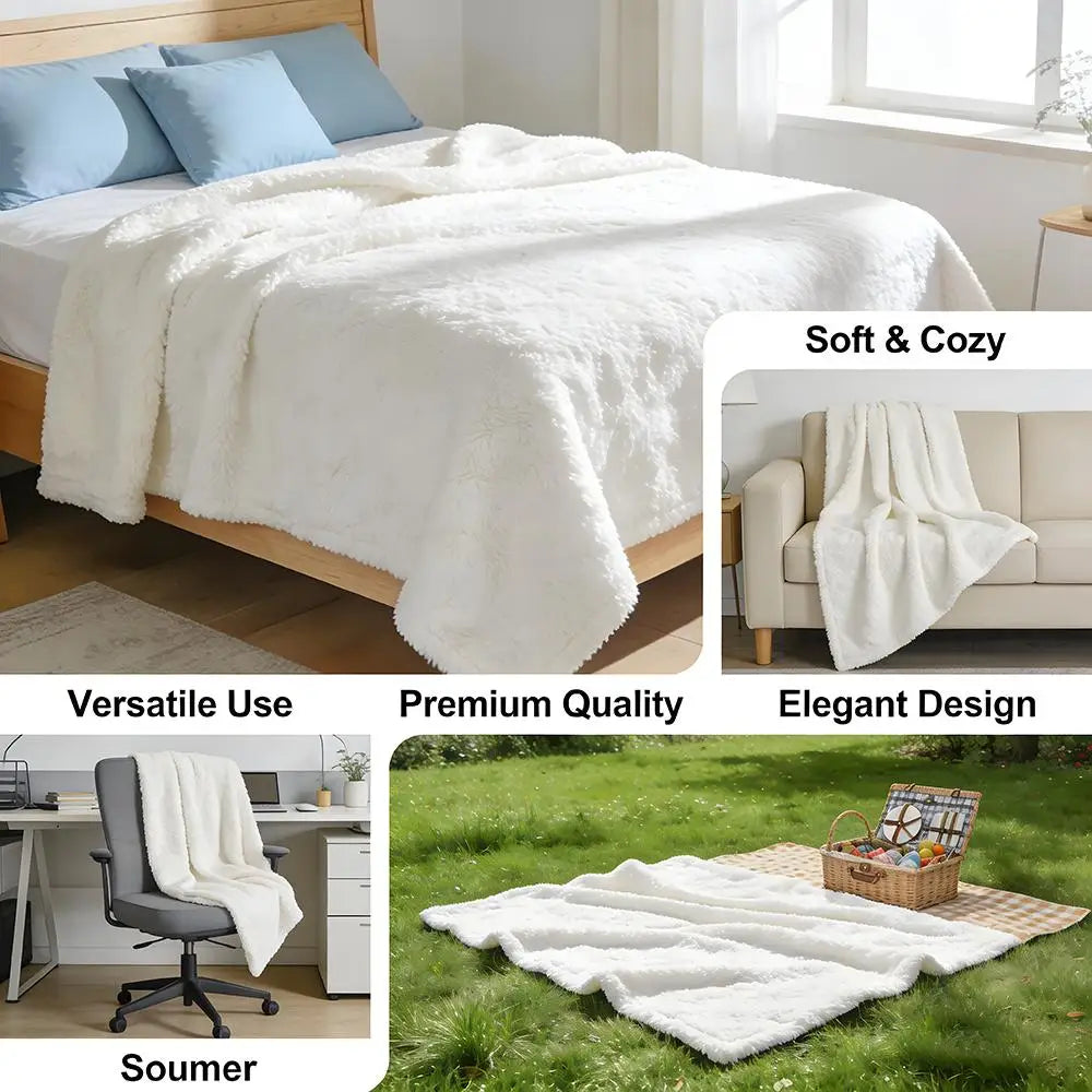 Throw High-Density Short Plush Blanket For Sofa Nap Air-Conditioned Room Skin-Friendly Cute Sexy Anime Characters SUPER SONICO TAVEN System LLC