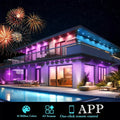 MIMIRGB Eaves Lights Permanent Outdoor LED Light String Strip APP Smart DlY Auto Scene Lighting Effects Christmas Holidays Decor TAVEN System LLC