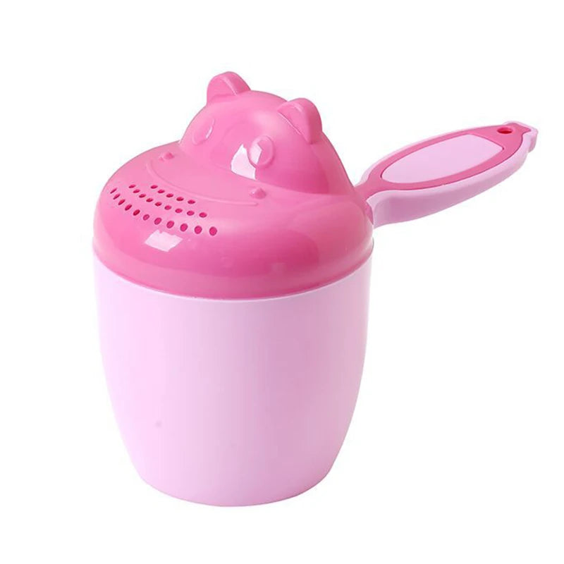 1PC Baby Cartoon Bear Bathing Cup Newborn Kid Shower Shampoo Cup Bailer Baby Kids Shower Water Spoon Bath Wash Cups for 3 Colors TAVEN System LLC