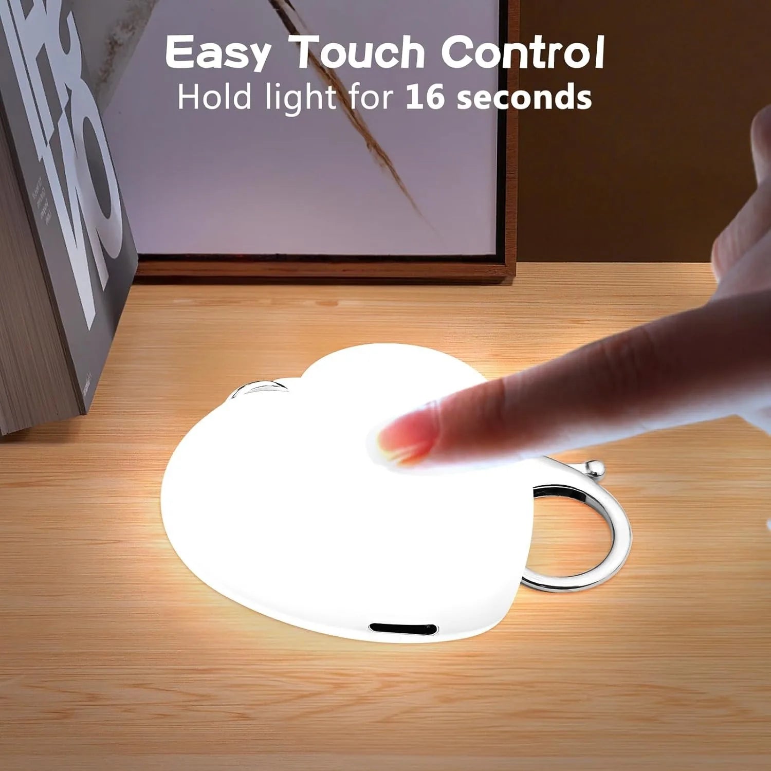 with Auto Sensor, Touch Control, Rechargeable Heart Shaped Handbag Light for Inside Purse, Perfect Valentine Gifts for Women TAVEN System LLC