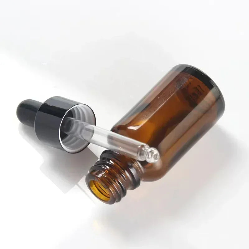28pcs 15/30/50ml Golden Empty Dropper Bottle Essential Oil Glass Bottle Refillable Aromatherapy with Funnel Glass Eye Dropper TAVEN System LLC