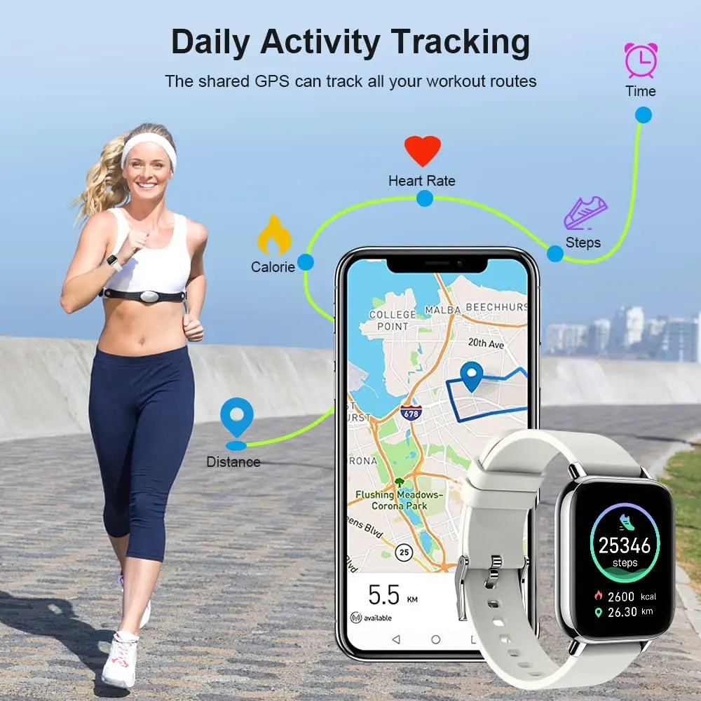 Jxrev Smart Watch, Fitness Tracker Watch for Men Women, 1.69'' Touch Smartwatch Fitness Watch with Ultra Thin Watch. TAVEN System LLC