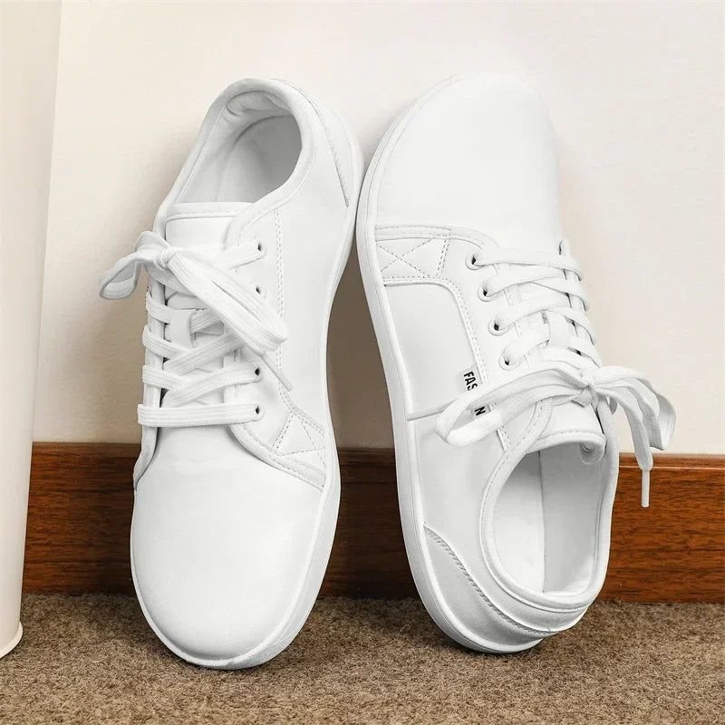 Mens Artificial Leather Wide Barefoot Shoes Unisex Plus Size Male Outdoor Minimalist Sneakers Women Zero Drop Casual Walking TAVEN System LLC