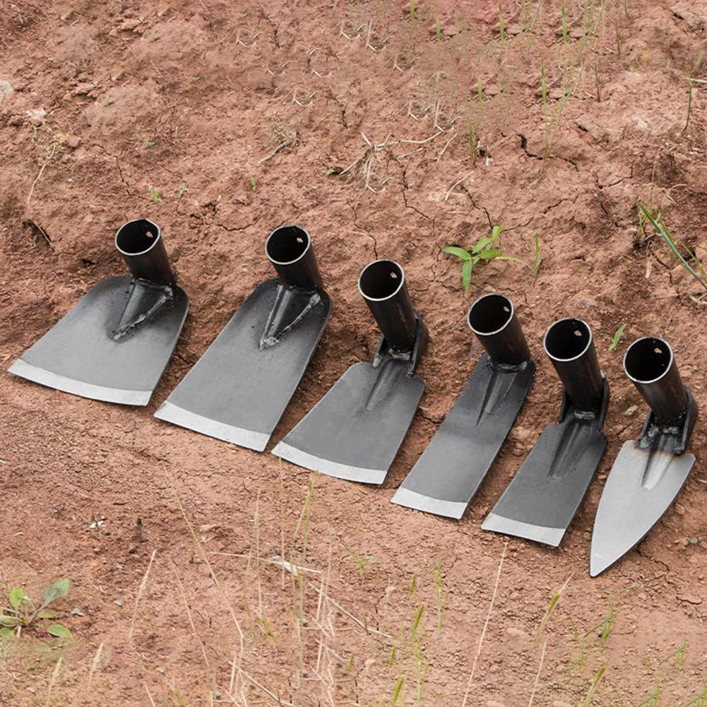Carbon steel garden hoe for digging weeding and soil loosening