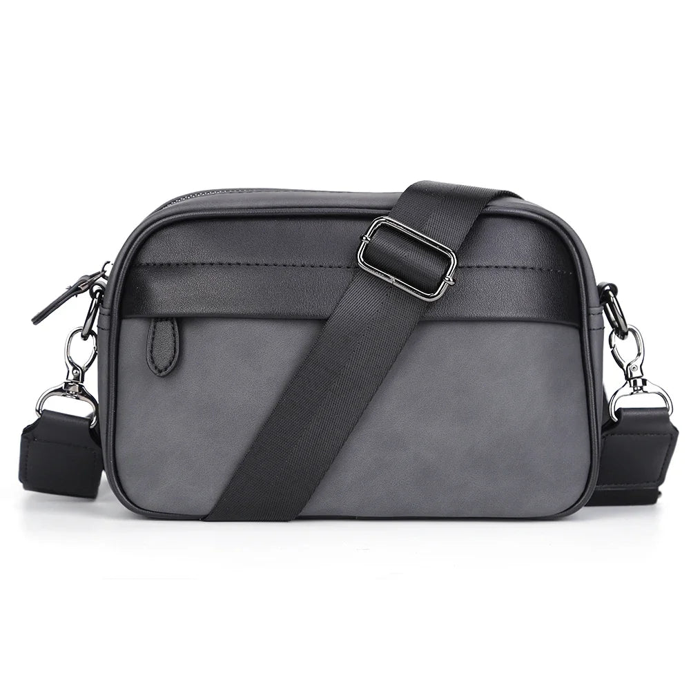 Men PU Leather Business Shoulder Bag Crossbody Messenger Bag TAVEN System LLC
