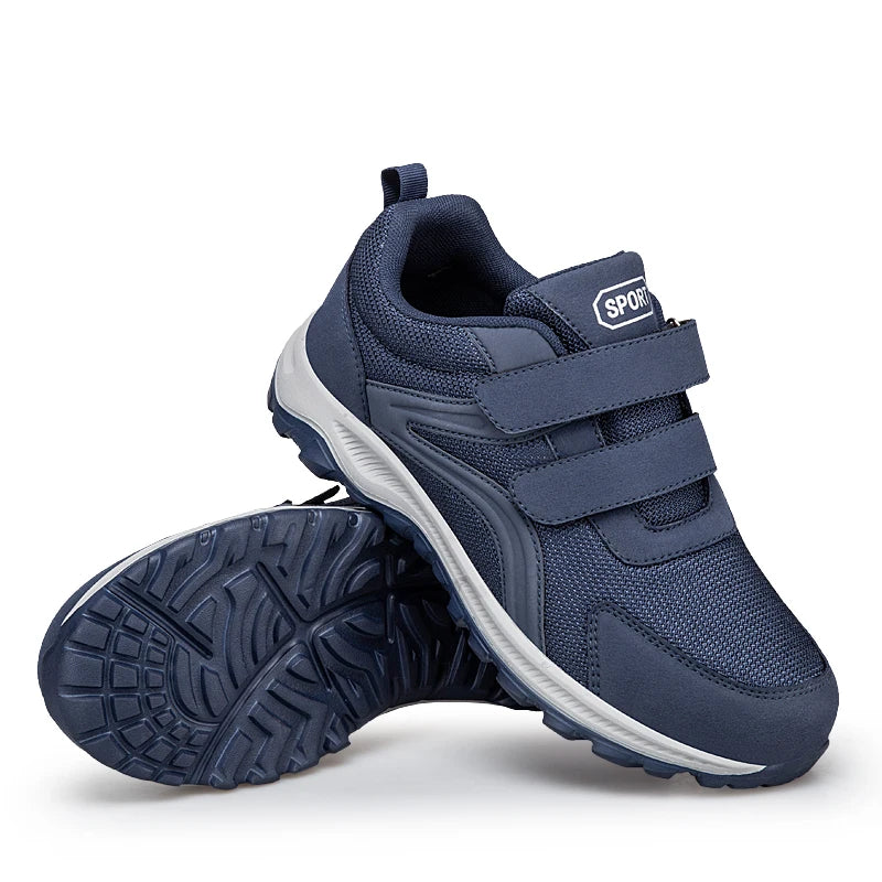 Diabetic Shoes for Men Comfort Walking Shoes for Elderly Swollen Feet Orthopedic Adjustable Double Strap Hook and Loop Sneakers TAVEN System LLC