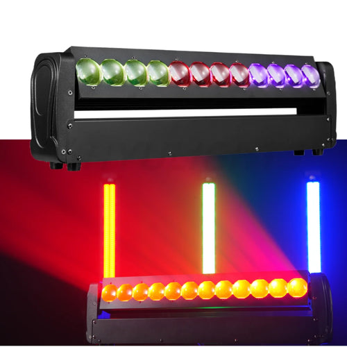 1/2/4PCS 200W 2 Sides Beam Curtain&Strobe 360°Infinite rotation LED Moving head DJ Bar Stage Effect Light TAVEN System LLC