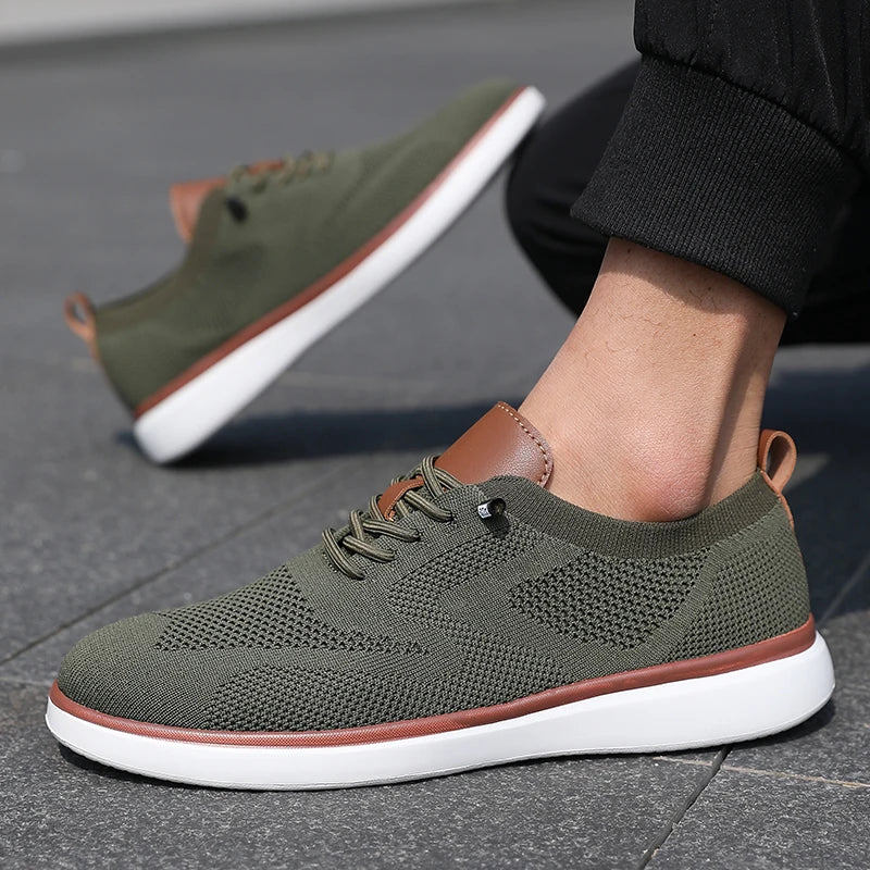 Men Mesh Sliding Shoes Lightweight Anti Slip Sports Sneakers TAVEN System LLC