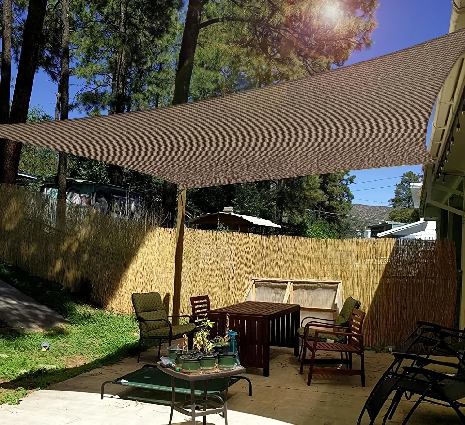 Heavy duty PE shade net privacy screen for patio and garden