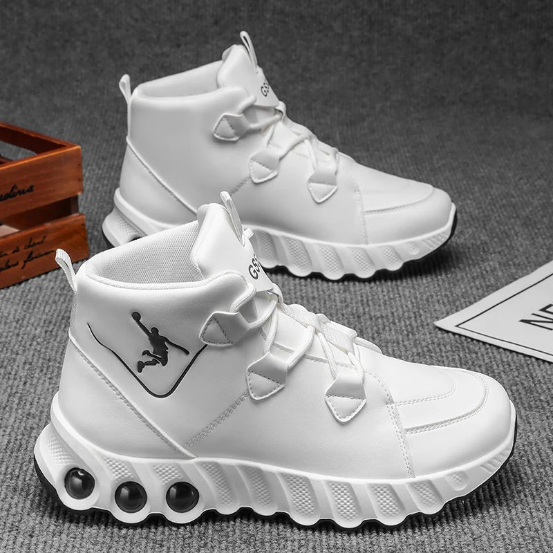 One pair of simple and fashionable mid-top basketball shoes. Thickened, soft, shock-absorbing, wear-resistant TAVEN System LLC