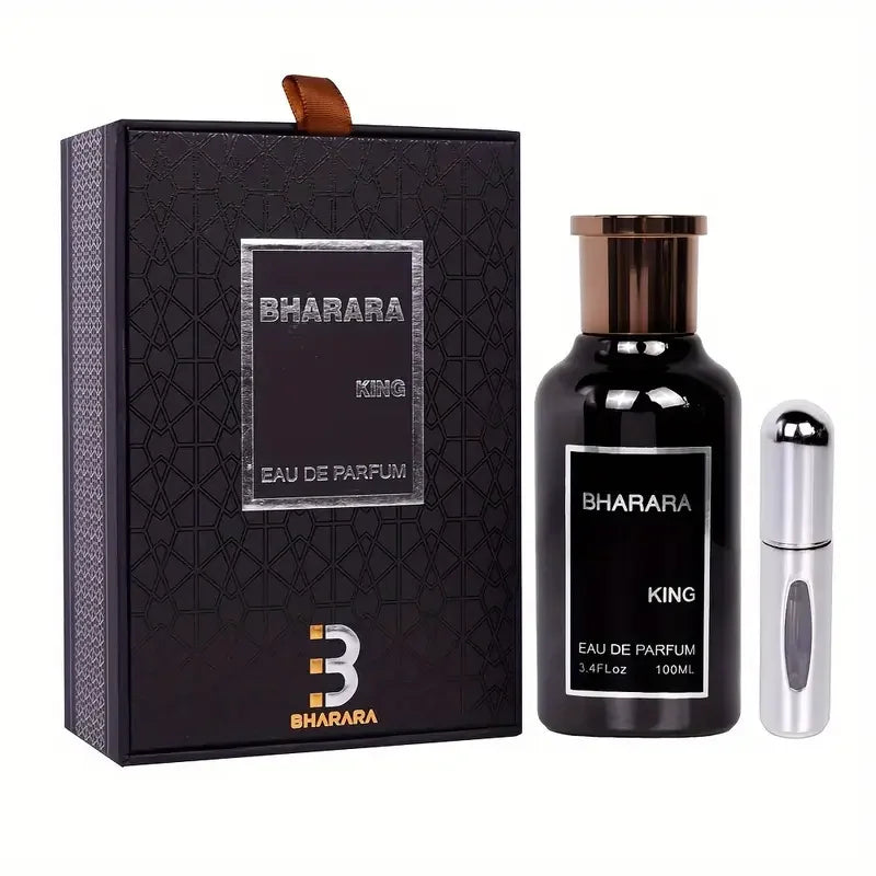 Bharara King Eau de Parfum 3.4oz/100ml Woody Spicy Fragrance for Men with Travel Spray TAVEN System LLC