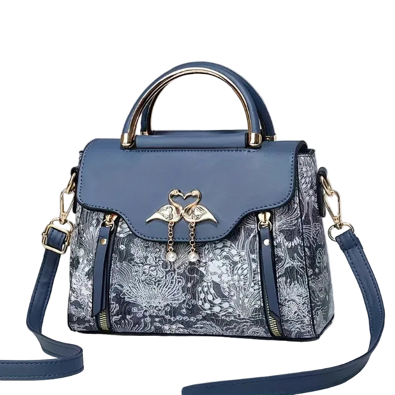 Women Printed PU Leather Shoulder Bag Crossbody Satchel Handbag TAVEN System LLC