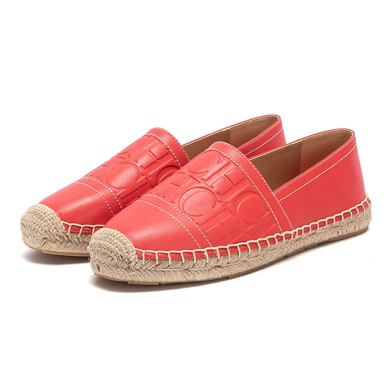 Women Beach Flats Anti-Slip Hemp Sole Slip On Shoes TAVEN System LLC