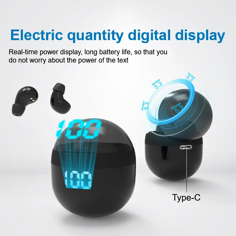 Heavy Bass Sleep Headphones Wireless Bluetooth Earphones With Mic Sports Earbuds Noise Reduction Mini HD Headset For Smart Phone TAVEN System LLC