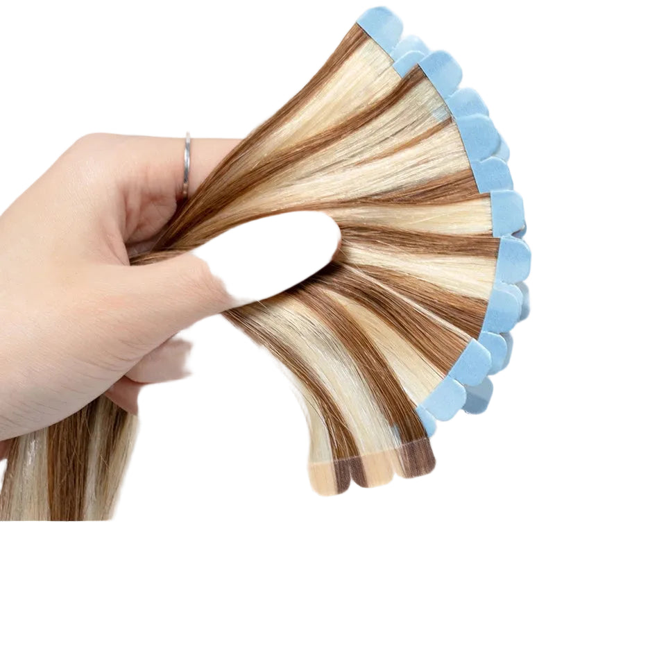 Mini Tape In Human Hair Extensions Invisible