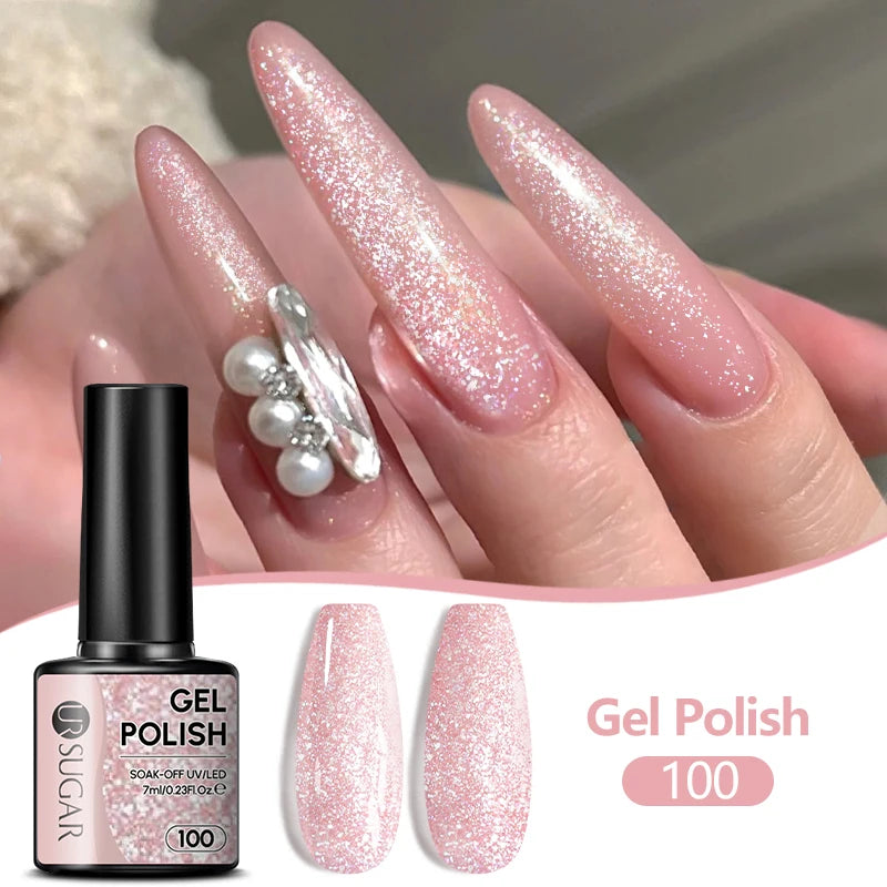 UR SUGAR 7ML Nail Gel Fresh Macaron 107 Colors All For Manicure Semi Permanent Soak Off LED UV Long-Lasting Nail Art Varnish TAVEN System LLC