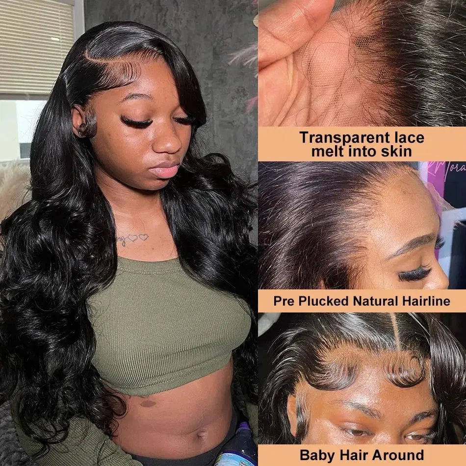 Ships From: CHINA, Stretched Length: 10inches, Density: 100%, Lace Size: 13x4 - Body wave hd transparent lace wig 13x6 human hair For Women choice Pre Plucked 30 40 Inch wavy Frontal brazilian cheap Wigs Taven