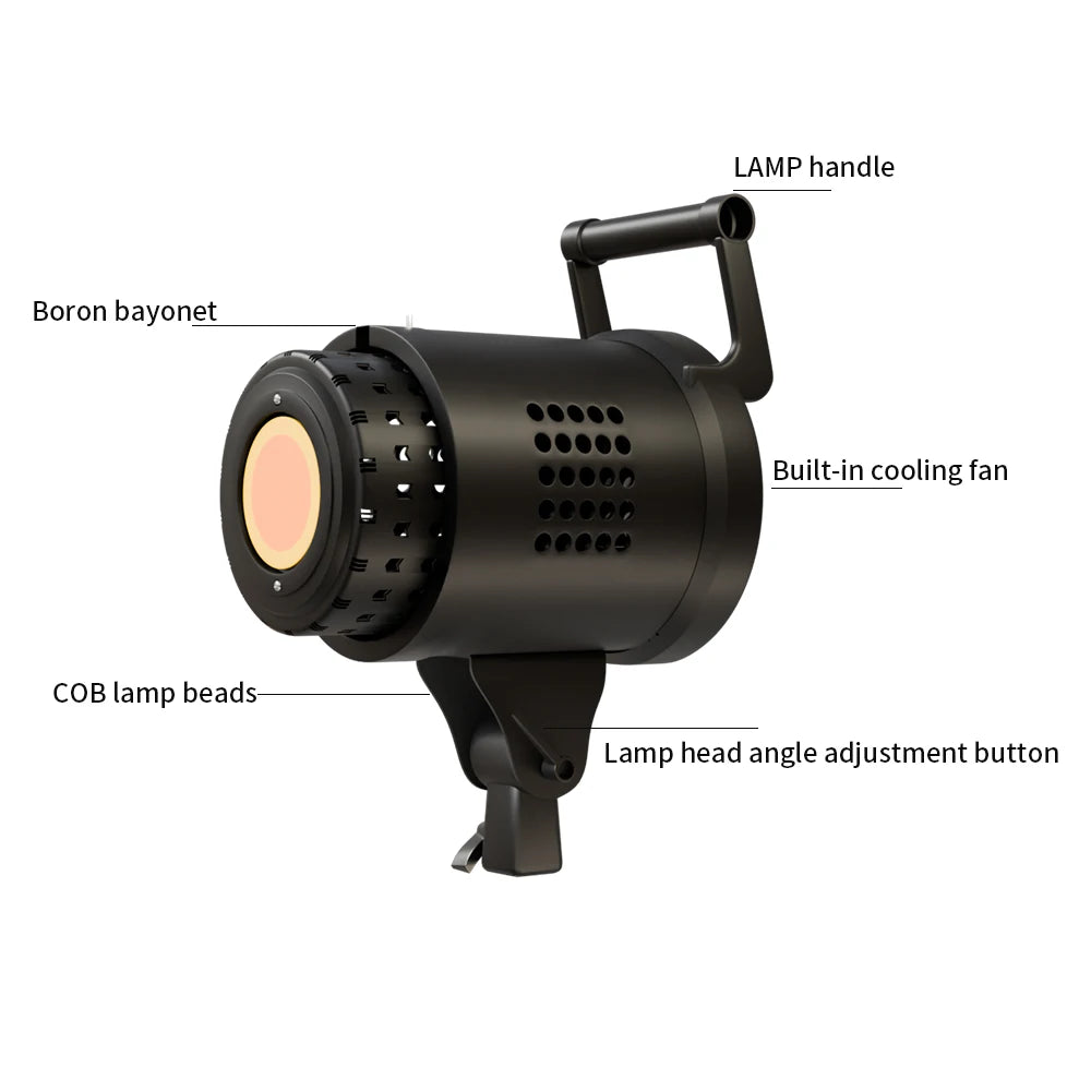 Bowens Video Studio Kit 90/135W 220V Photography Light Dimmable Kit LED Lamp 2m Tripod Flash Studio Lighting 3000-6000K 3 Color TAVEN System LLC