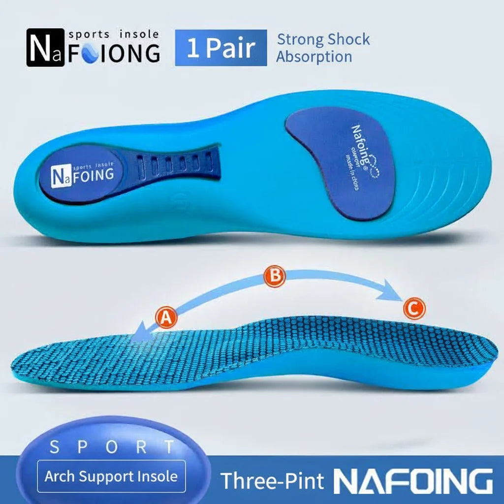 Orthopedic Insoles for Feet Sport Shock-absorbing Insole for Shoes Arch Support Plantar Fasciitis Templates Pads Men Women Sole TAVEN System LLC