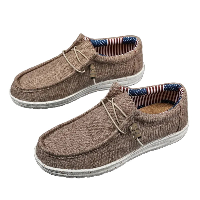 Men Canvas Slip On Loafers Lightweight Breathable Casual Shoes TAVEN System LLC