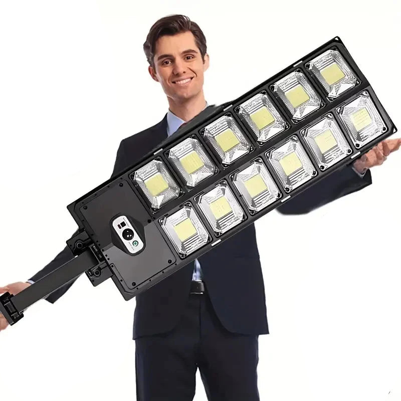 504LED Ultra-Bright Solar Street Light Wide Angle Motion Sensor, Remote Control, Energy-Efficient, Waterproof 4300mAh TAVEN System LLC