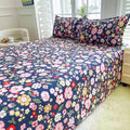 1pc Bed Sheet Flower Printed Top Sheets Single/Queen/King Bedsheet for Double Beds Floral Flat Bed Sheet(without pillowcase) TAVEN System LLC