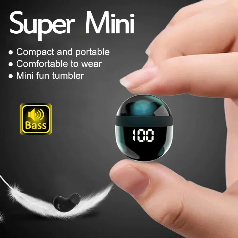 Heavy Bass Sleep Headphones Wireless Bluetooth Earphones With Mic Sports Earbuds Noise Reduction Mini HD Headset For Smart Phone TAVEN System LLC