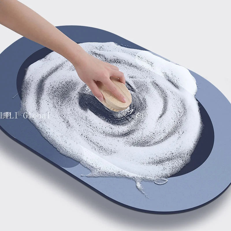 Absorbent Bathroom Bath Mat Anti-slip Shower Rug Diatom Ooze Bath Mats Kitchen Entrance Doormats Home Floormat Bathtub Carpet TAVEN System LLC