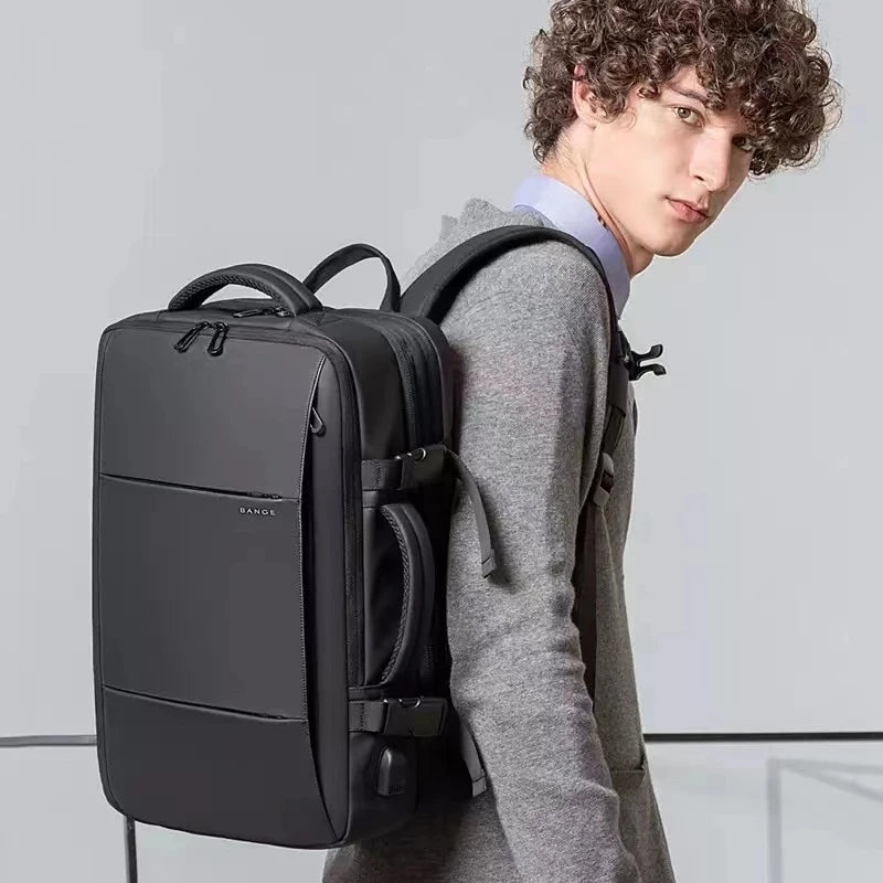 BANGE Expandable Travel Laptop Backpack USB Business Waterproof Bag TAVEN System LLC