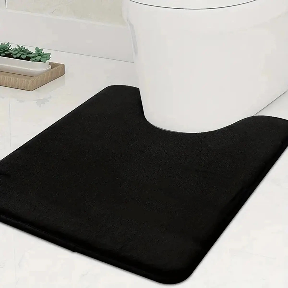 U-SHAPE Bathroom Floor Mat Toilet Mat Anti-slip Bathroom Mat Absorbent Bath Mat Home Decoration TAVEN System LLC