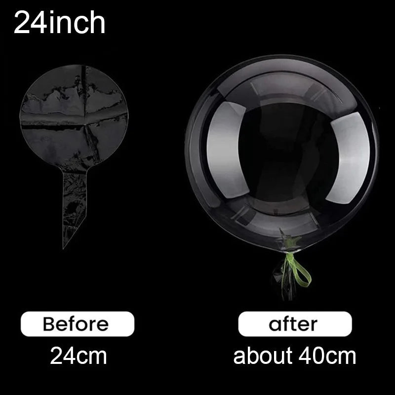 10Pcs Transparent Bobo Balloons Clear Bubble Balloons Party Decor TAVEN System LLC