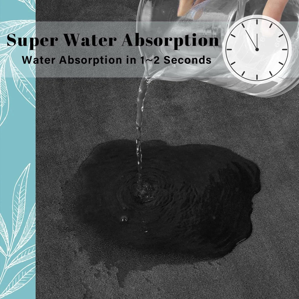 Super absorbent floor mat, super absorbent bath mat, super anti slip coral velvet bathroom floor mat, door mat TAVEN System LLC