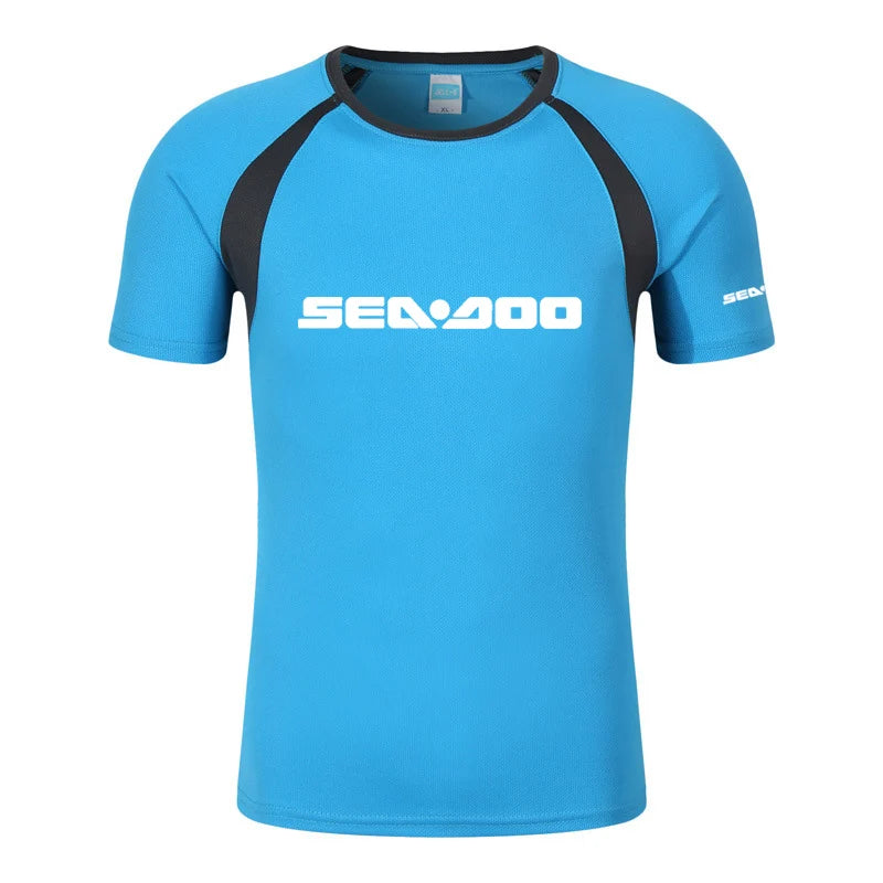 Men Sea Doo Printed Raglan T-Shirt Summer Cotton Streetwear TAVEN System LLC
