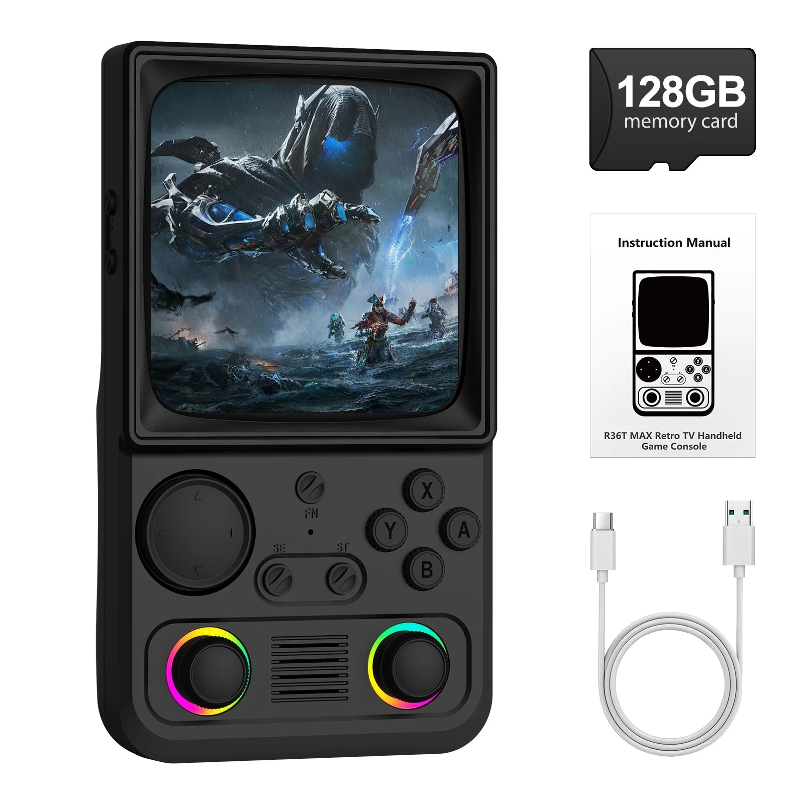 AISLPC R36T MAX Handheld Game Console 64/128G 4.0" IPS Screen 22000+Games 5G Portable Pocket Game Player TAVEN System LLC