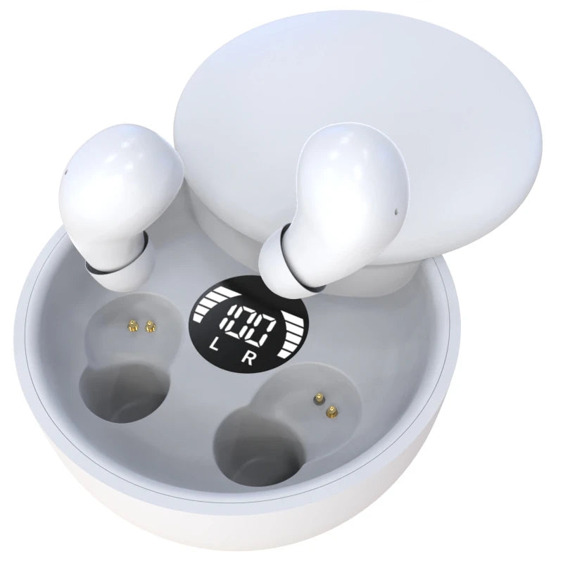 SK26 Bluetooth 5.4 Wireless Earphones Small Earbuds Sleeping Sport Invisible Headphones Bass Sound Quality Headset Sliding Cover TAVEN System LLC