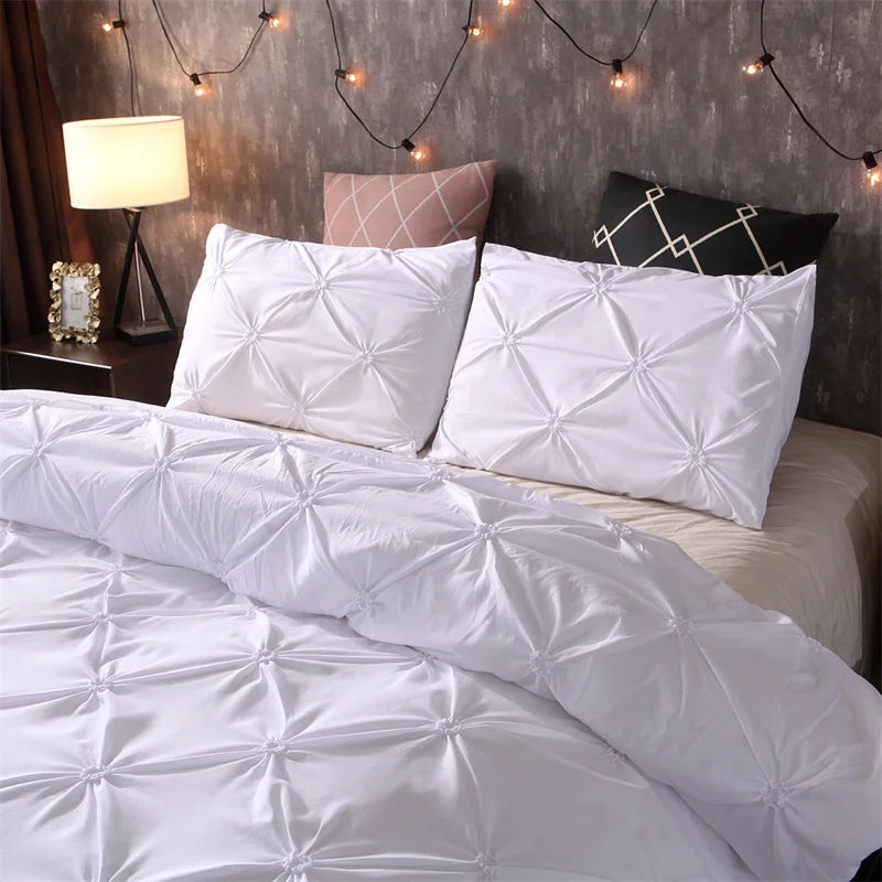 Queen Comfort Set 3Pieces, Gray Bed in a Bag Comforter Set for Bedroom, Beddding Sets without Comforter, Duvet cover&Pillowcases TAVEN System LLC