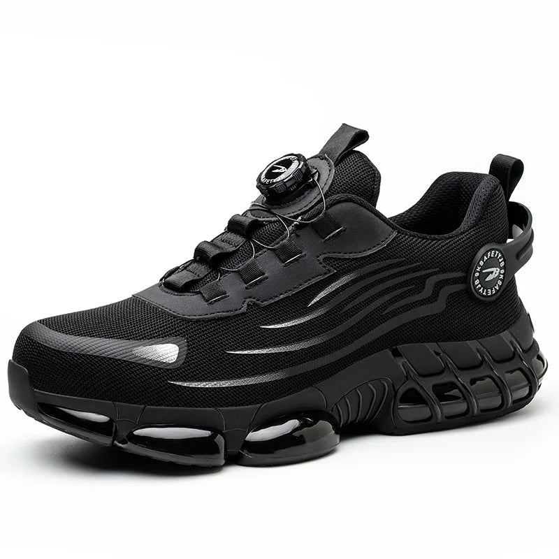 Unisex Rotating Button Safety Shoes Men For Work Sneakers Shoes Puncture-Proof Protective Women Shoes Steel Toe Work Boots TAVEN System LLC