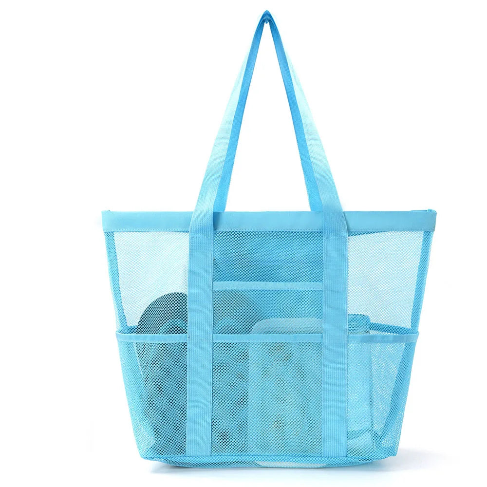 Large Mesh Beach Bag Waterproof Sandproof Travel Tote Bag TAVEN System LLC