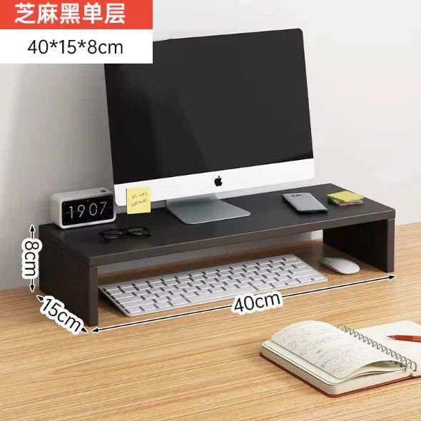 Desktop Computer Taller Stand Office Desktop Shelf Monitor Screen Storage Base Notes TAVEN System LLC