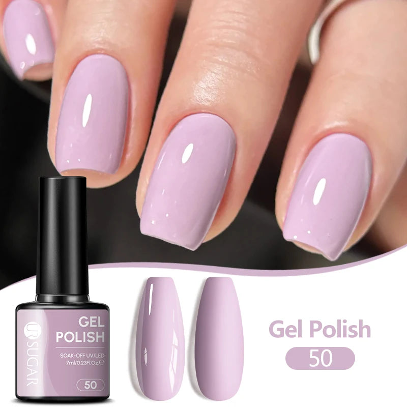 UR SUGAR 7ML Nail Gel Fresh Macaron 107 Colors All For Manicure Semi Permanent Soak Off LED UV Long-Lasting Nail Art Varnish TAVEN System LLC