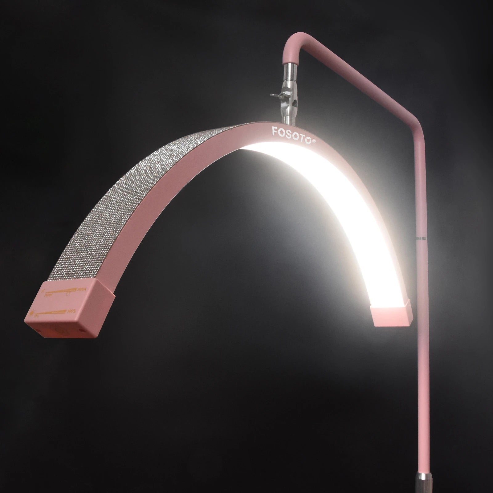 Fusitu Oversea Warehouse LED Half-Moon Shaped Light LED Lash Light With Floor Tripod Floor Video Light For Beauty Salon Makeup TAVEN System LLC