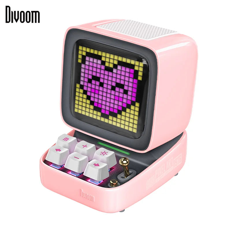 Divoom Ditoo-Pro Retro Pixel Art Bluetooth Portable Speaker Alarm Clock DIY LED Display Board, Cute Gift Home Light Decoration TAVEN System LLC